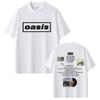 O-Oasis Koszulka Koszulki Brytyjskiego Zespołu Rockowego Męskie Damskie Casualowe Oversize'owe Koszulki Męskie Wysokiej Jakości Bawełniane Koszulki z Krótkim Rękawem