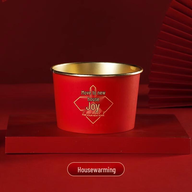 ZISIZ Gold Foil Wedding Disposable Paper Bowls