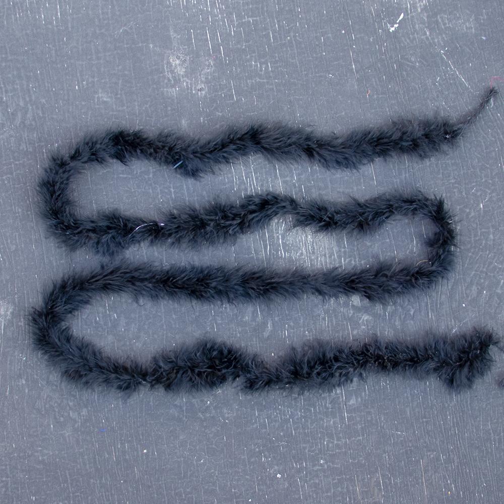 

2 метра Красочное Пушистое Боа из Перьев Марабу 11 г Крафт Шарф Свадебное Платье Вечеринка Шаль Костюм Сцена Косплей Сделай Сам Мягкий Декор из Перьев 11Gram чёрный