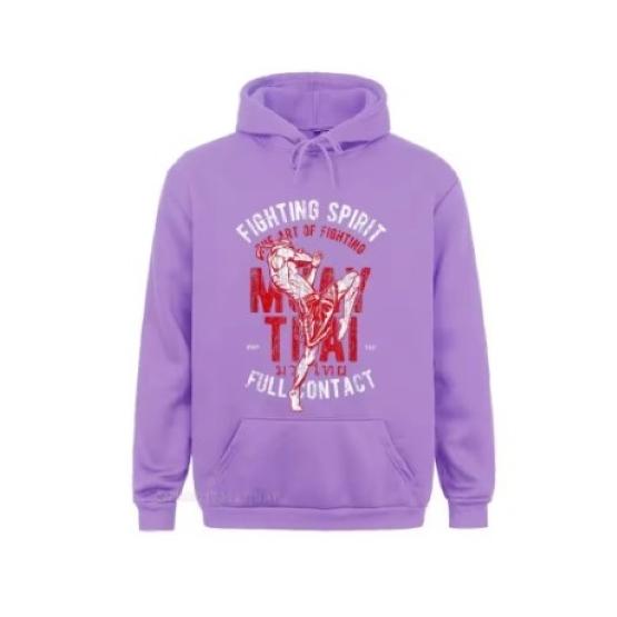 Muay Thai Kick Boxing UFFC MMA  Jacket Sweatshirt Pull over Hoodies Men Women Kid Unisex Long Sleeve Print Sport Gym Fitness Workout