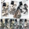 Chinese Style Ink Painting Art Phone Case For Redmi 12 13C 12C 15C 9 10 10C Note 13 Pro Plus 14 15 Pro 9T 9C 9A TPU Soft Cover C