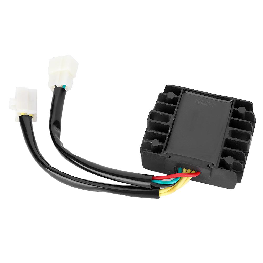 DC12V 6-leder motorsykkel spenningslikeretterregulator Passer for GY6 50cc 125cc 150cc 200cc 250cc scooter
