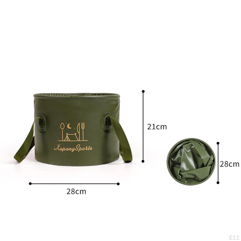 Collapsible Bucket Fishing Leakproof Waterproof Portable Water Container Foldable Wash Basin