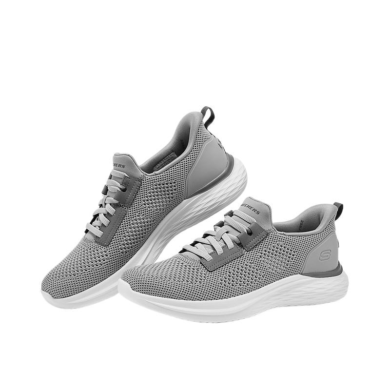 Skechers Mens USA Streetwear Comfortable Durable Low-Top Running Shoes Men Sneaker Light-Gray 211109-LTGY