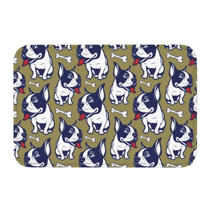 Colorful Puppy Flower Carpet for Living Room Bedroom and Home Decoration - Cartoon Dog Print Pattern Anti Slip Carpet