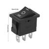 10Pcs KCD1 Boat Rocker Switch 3 Pin 3 Position Toggle ON-OFF-ON Mini Rocker Switch  Auto Toggle