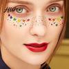 Rainbow Festival Face Stickers Metallic Freckle Heart Decals Water-based Waterproof Temporary Tattoos for Parties Festivals Photo Booths Star And Dot