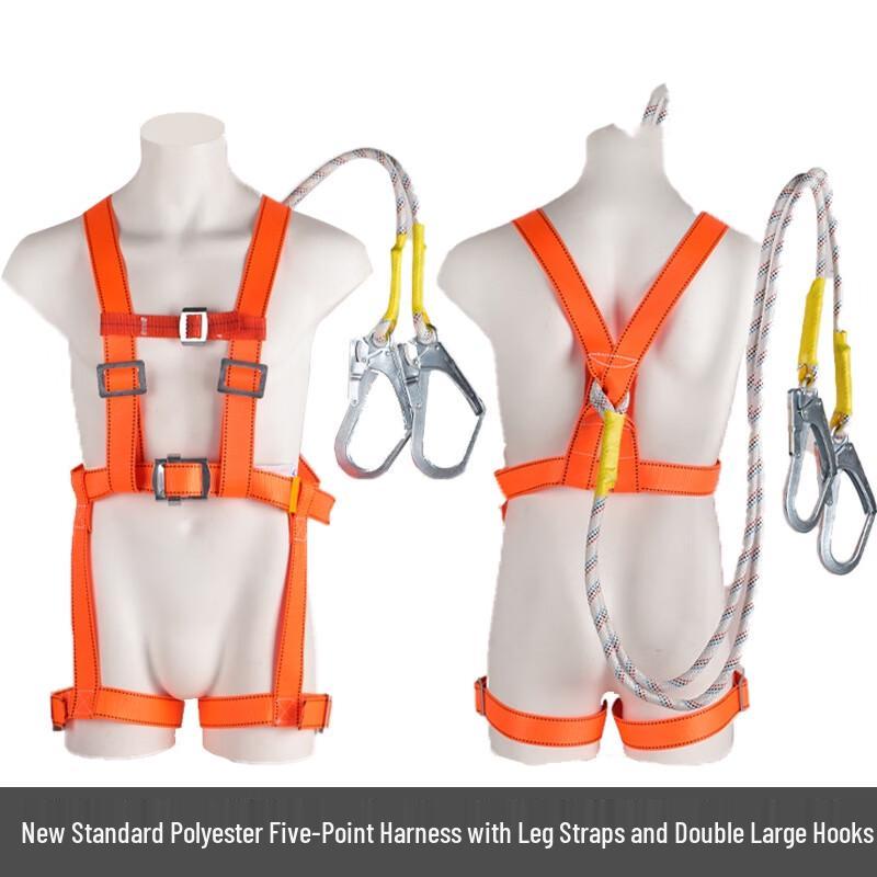 OLOMM 5-Point Full Body Safety Harness Adjustable