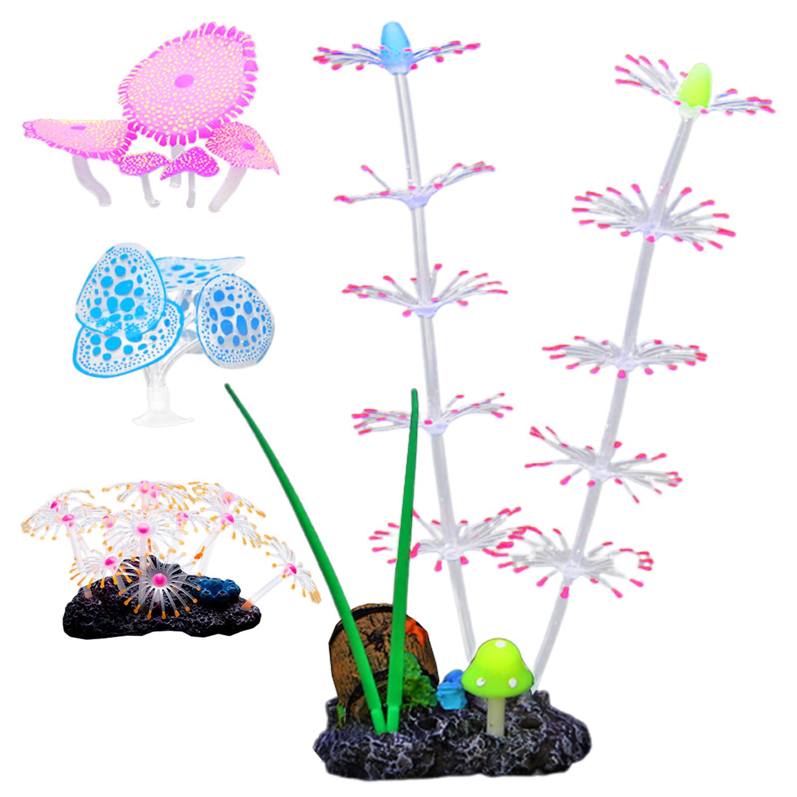 

Набор из 4 флуоресцентных коралловых трав для украшения аквариума с реалистичными деталями, безопасными и яркими ландшафтами