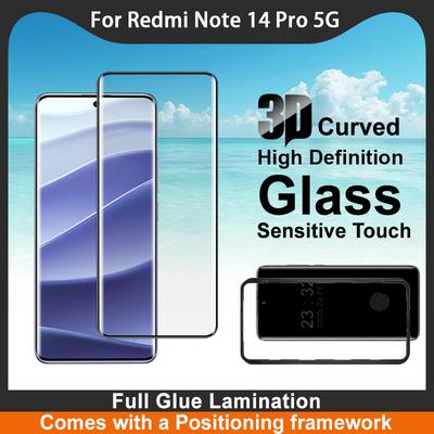 For Redmi Note 14 Pro Plus 5G Glass IMAK 3D Curved Full Screen Tempered Glass Film