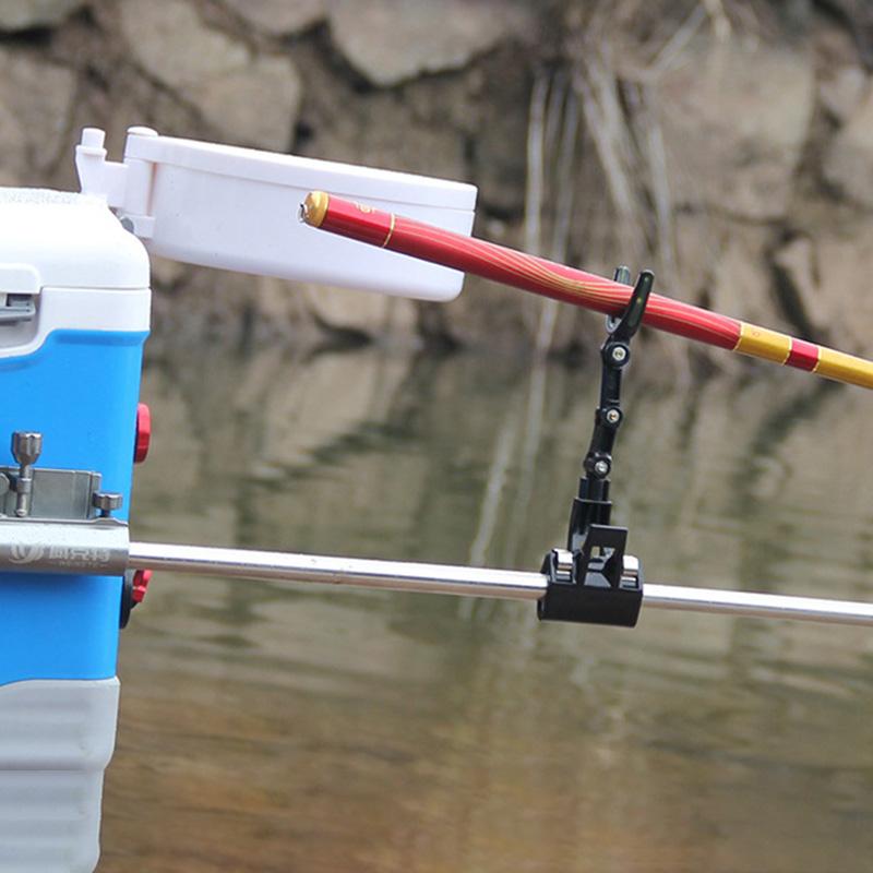 Fishing Bracket Bridge Raft Fishing Rod Rack Non-Slip Luminous Reinforced Pole Bracket Rear Hanging Fishing Supplies Accessory