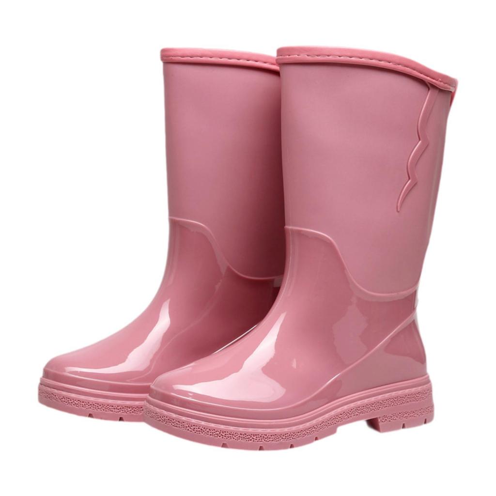 Rain Boots for Women Garden Shoes Waterproof Trendy Footwear Portable Anti Slip Rainboots