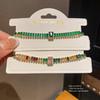 Geometric Square Zircon Bracelet For Women With Gold Finish Elegant Fashion Jewelry