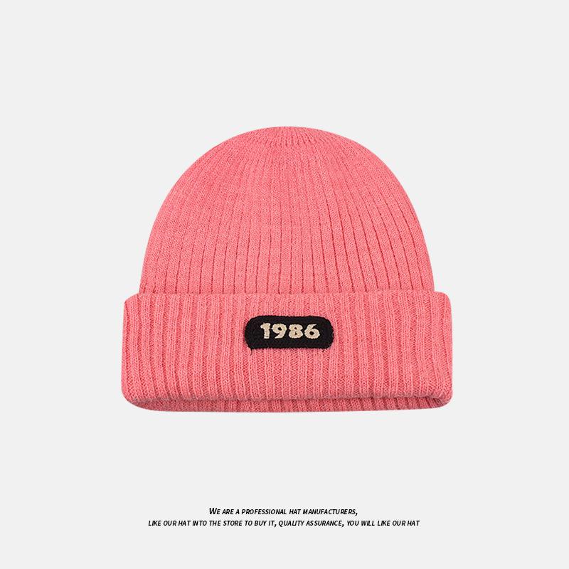 Autumn and Winter Fashion Versatile Knitted Hat Large Head Circumference Warm Ear Protection Woolen Hat Couple Cold Hat