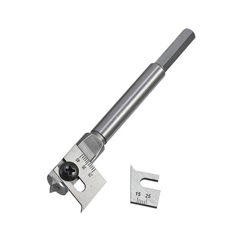 

Flat Wood Boring Spade Drill Bit Kit, Easy Adjust Hex Shank Expansive Cutter Set Suitable for Carpentry 15-45mm/22-75mm