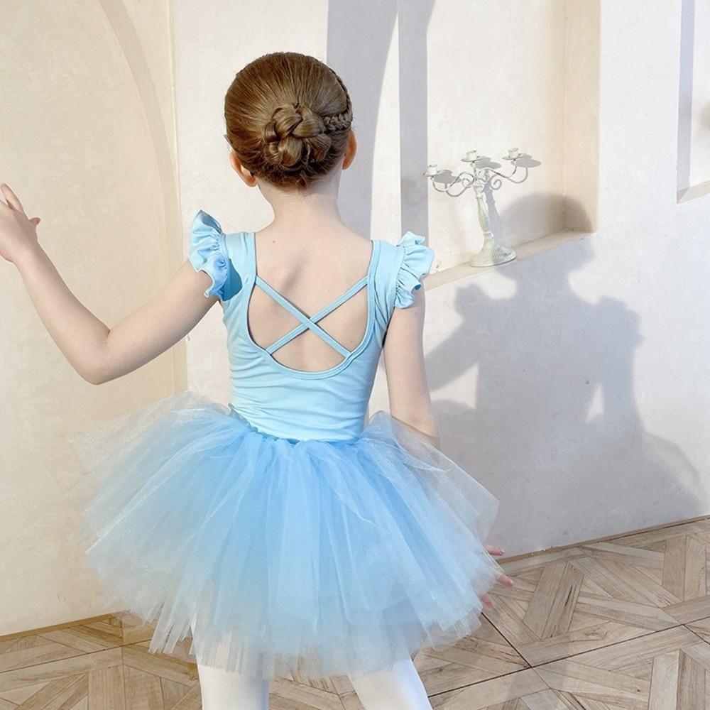 Sleeveless Ballet Costume Dress Cross Strap Gymnastics Dance Leotard Ballerina Fairy Dress  Grading