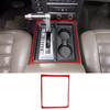 Red Carbon Fiber Center Console Gear Panel Trim Sticker for Hummer H2 2003-09