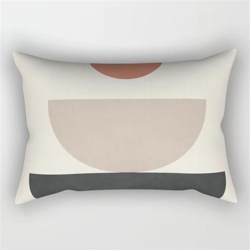 30x50 Nordic Abstract Geometric Splicing Leaf Plant Print Pillowcase Modern Fashion Polyester Cushion Cover Sofa Home Decor