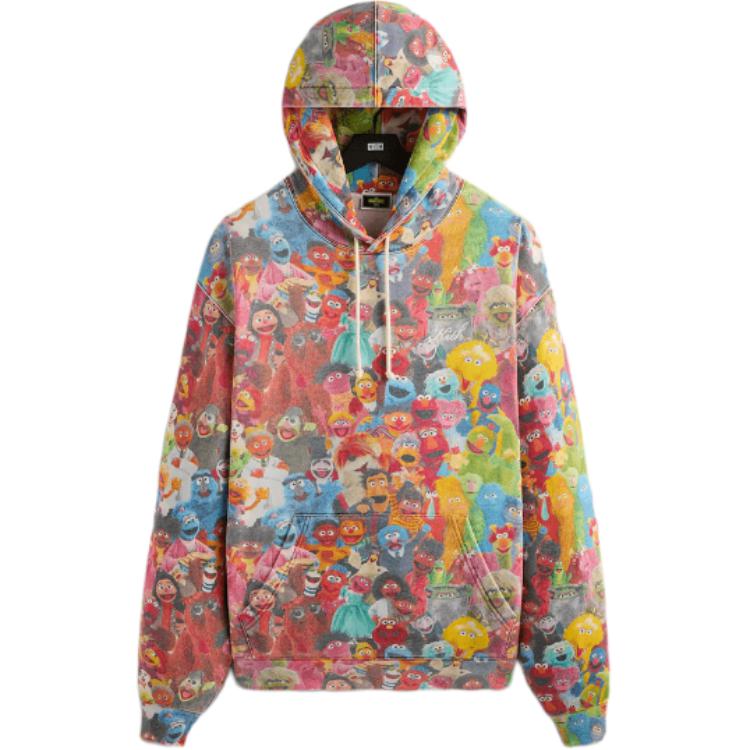 Kith x Sesame Street Family Williams III Hoodie Multicolor Men Tops Multi-Color KHM033067-906 XL