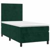 Maison Exclusive - Sommier à lattes de lit avec matelas LED Vert foncé 100x200 cm