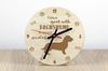 Dachshund Wire-haired, Wiener dog, Badger dog - clock with dog, wooden clock with engraving, personalised clock by Art-Dog