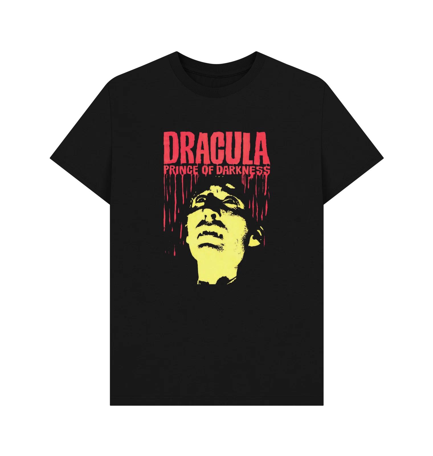 

PREMIUM OFFICIAL Horrorline Horrorline Dracula Darkness Black Graphic T-Shirt 2XL