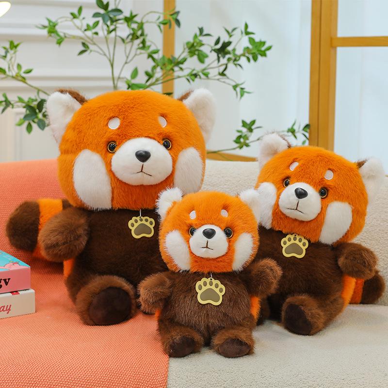 Cross-Border Raccoon Plush Toy - Soft & Cute Bear Pillow for Kids' Birthday