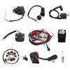 Electric Wiring Harness Kit Solenoid Valve Spark Plug CDI Rectifier Wire Loom Set for 125cc 150cc 200cc 250cc ATV Bike