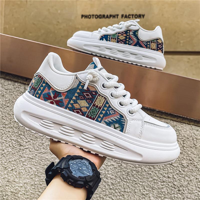 

Men s Sports Shoes Chunky Male Sneakers Outdoor Vulcanize Man Trends 2024 New Men Casual Shoe Fashion Comfort Anti Slip Footwear 39 білий