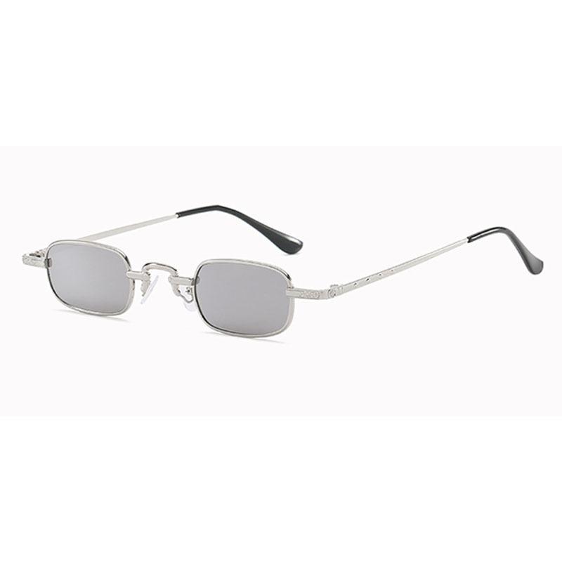 Small Rectangular Sunglasses Vintage Women Men 90s Brand Designer Steampunk Tiny Red Square SunGlasses