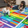 Educational ABC Kids Carpet with Numbers and Animals, Preschool Play Mat for Bedroom, Playroom, and Classroom