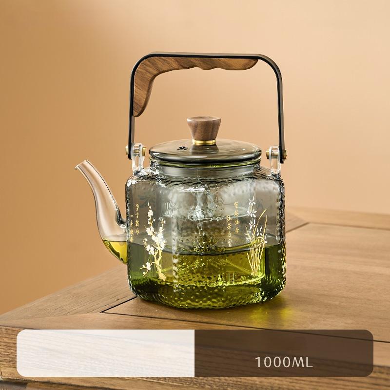 GIANXI Large Capacity Teapot China Hammer Design Tea Water Separation High Temperature Resistance Can Heated Tea Pot