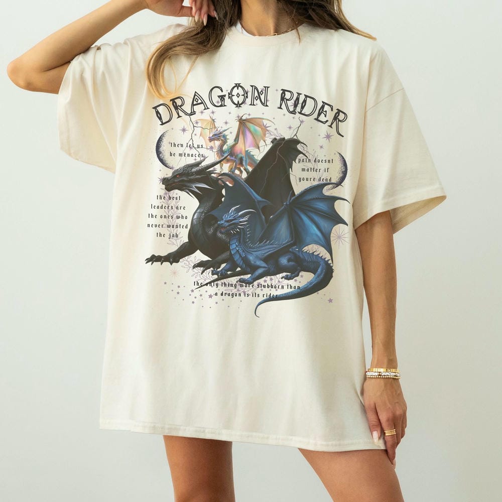 Vintage Onyx Storm Shirt Dragon Rider Xaden Riorson Iron Flame Fourth Wing Unisex Tee Cotton Y2K Top Daily Trendy Streetwear