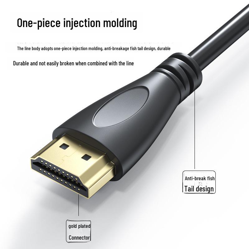 1.8m Copper-Clad Steel HDMI Cable, 1.4 Version, Supports 4K, 3D, 1080P
