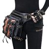 New Fashion Women's Bag Steampunk Motorcycle Bag Single Shoulder Crossbody Bag Women's European and American Waist Bag