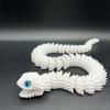 3D Printed Snake Articulated Toy, Flexible Jointed Serpent Figurine, Realistic Fidget Stress Reliever for Adults, Office Desk Decor Gift