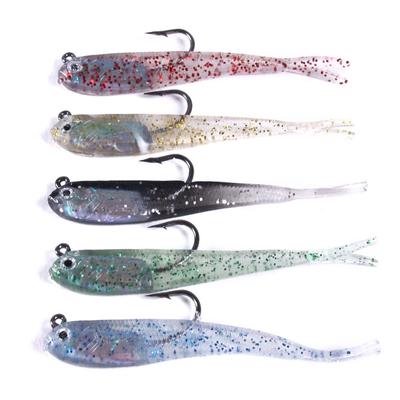 75mm Miękka Przynęta Mini Fish Przynęta Pvc Przynęta Sztuczna Miękka Ryba Ołowiana Ryba 6,5g