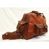 Men's Overnight Real Bag Leather Goat Travel Luggage Vintage Gym Genuine Duffle