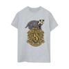 Harry Potter Womens/Ladies Hufflepuff Sketch Crest Cotton Boyfriend T-Shirt