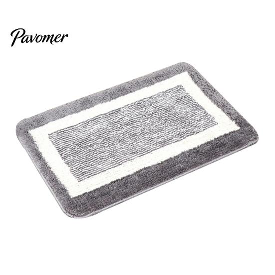 Anti Curl Bathroom Rug Anti-Slip Mat, Ultra Soft Water-Absorbent Fiber Bath Non-Slip Water Absorbent Mat Thick Cushioned Floor for Tub Home