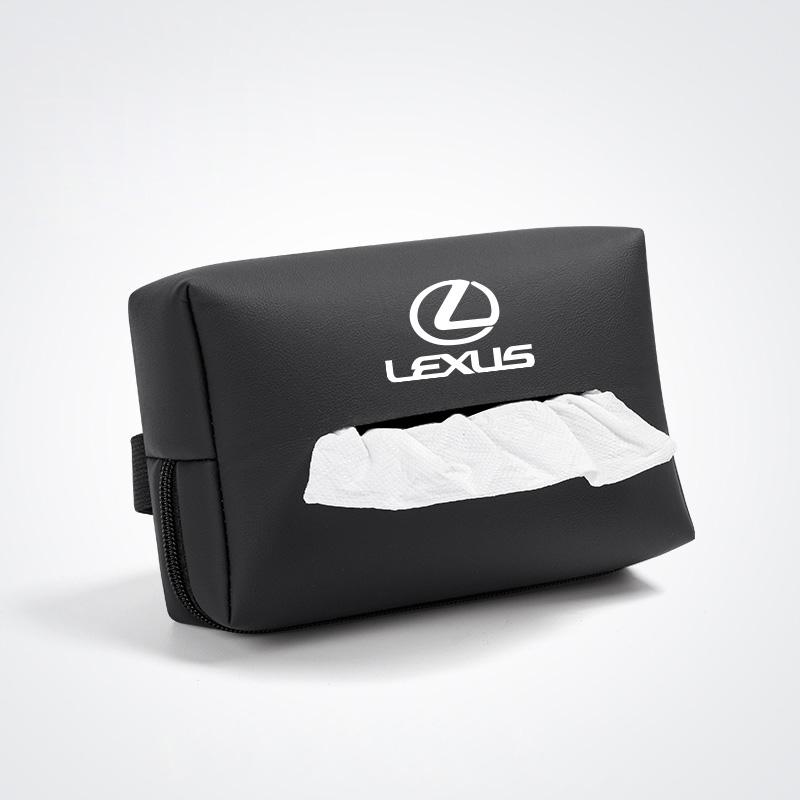 Car Tissue Box Leather Paper Towel Storage Bag Accessories For Lexus F-SPORT ES RX NX LS UX LM LX GX LC RZ IS CT GS RC HS SC TX
