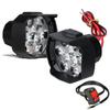 2Pcs Motorcycle Light Front Fog Driving Light with Switch Motorbike Accessory