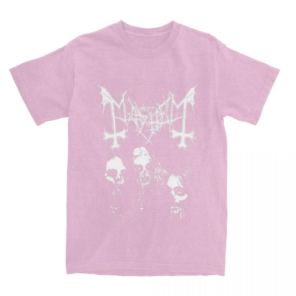 Men Women Band Mayhem Black Metal T Shirt Vintage 100% Cotton Tops Short Sleeve O-Neck Classic T Shirt Large Size T Shirt