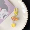 Fashion Sweet Phone Charms Cute Cartoon Luminous Cloud Star Keychain Couple Car Keyring Bag Pendant Jewelry Accessories Gifts