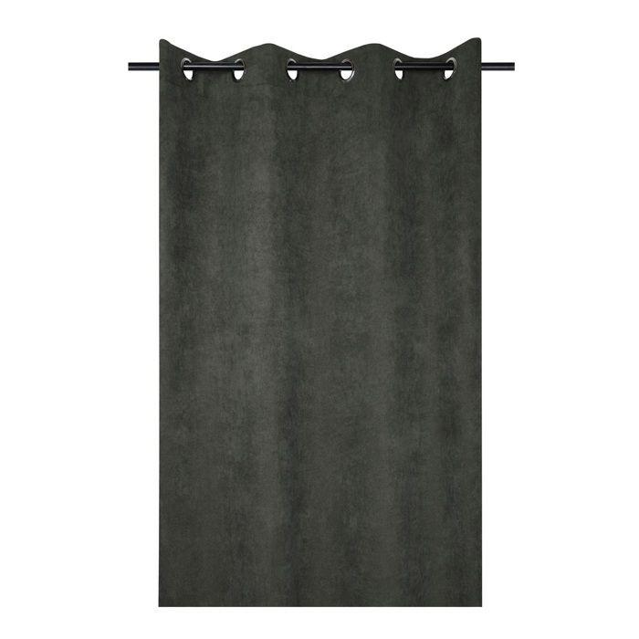 Rideau - Antoine - 140 X 260 Cm - Velours Côtelé - Œillets Métalliques - Kaki