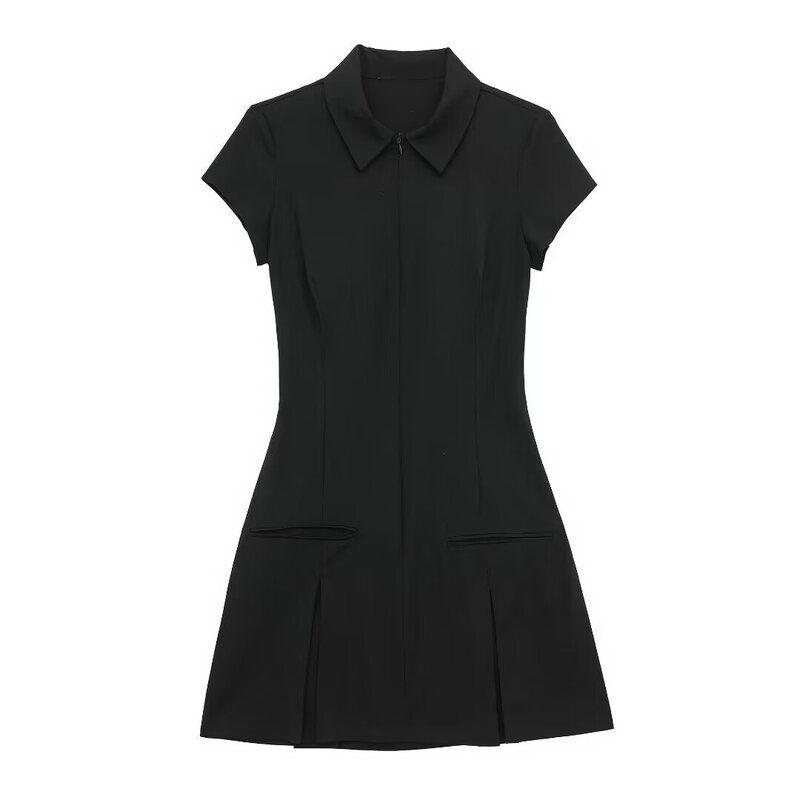 2024 Spring/Summer New Arrival Women's Clothing Silm Easiest for Match Stylish Wide Pleated Short Dress Short Skirt 8342303 802