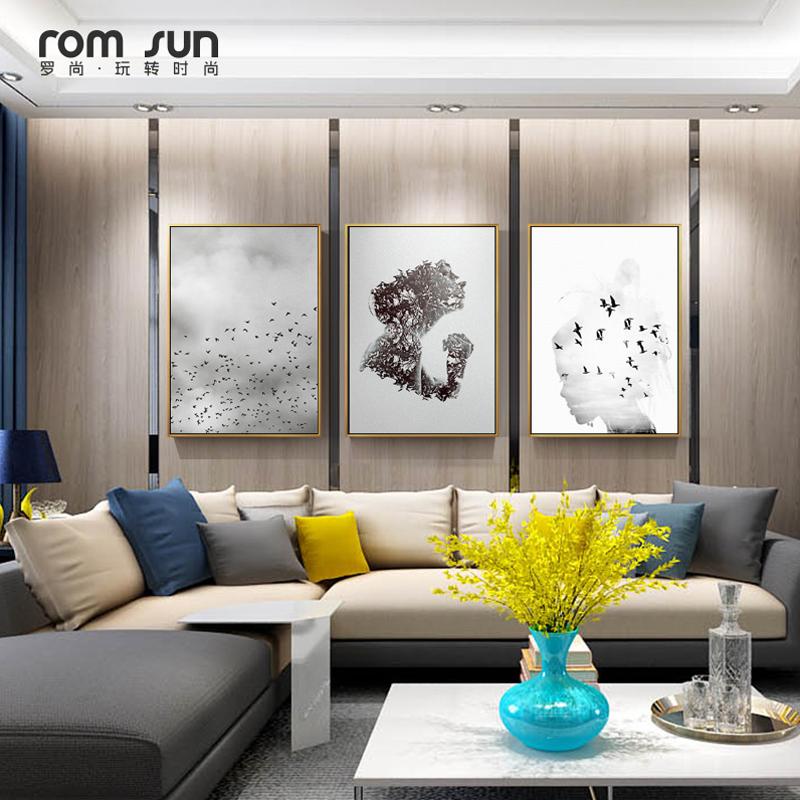 Nowoczesny styl skandynawski abstrakcyjny motyl dziewczyna obraz na płótnie HD artystyczne zdjęcia na ścianę do salonu plakaty i reprodukcje dekoracyjne do domu