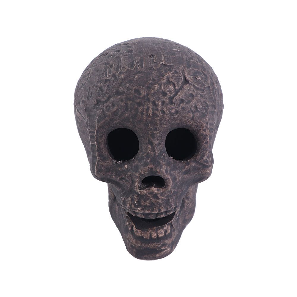 Skeleton Head Bars For Fireplace Mini Portable Fireproof Skull Sculpture Skull Decor Prop Halloween Ceramic Ornaments