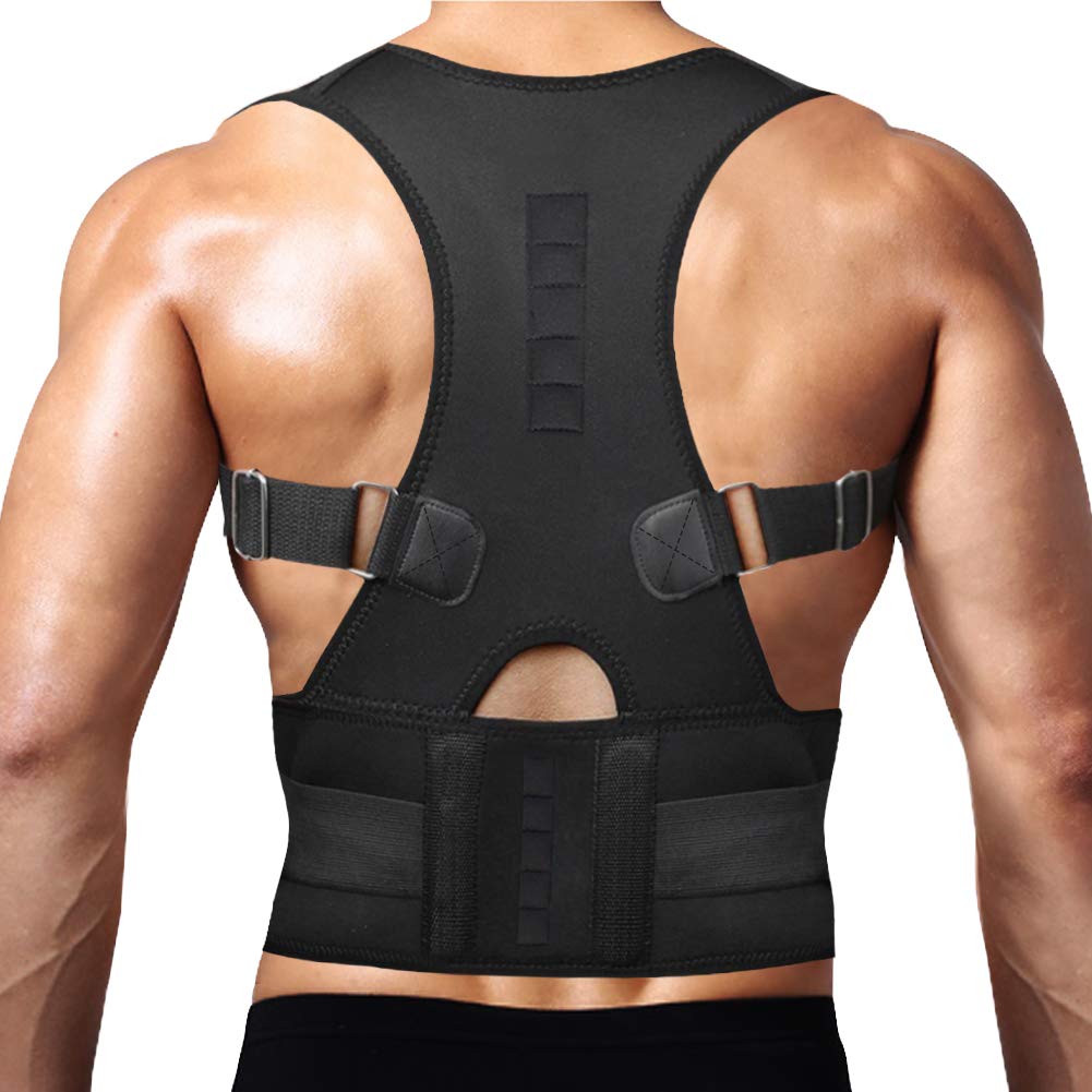 Magnetic Back Brace Posture Corrector Lumbar Support Belt for Lower Upper Back Pain Relief Men Women