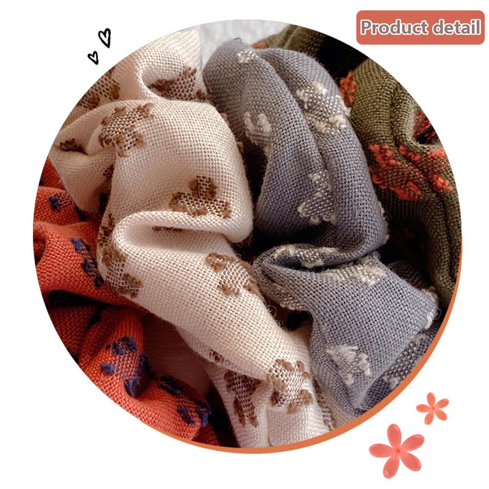 Velvet Wool Designer Scrunchy Hair Ties Cotton Famous Brands Women's Elastic Hair Accessories Rubber Bands Set for Hair